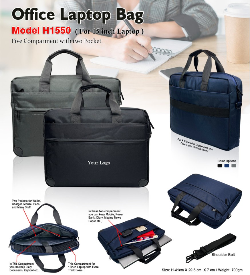 Laptop bag with many pockets best sale